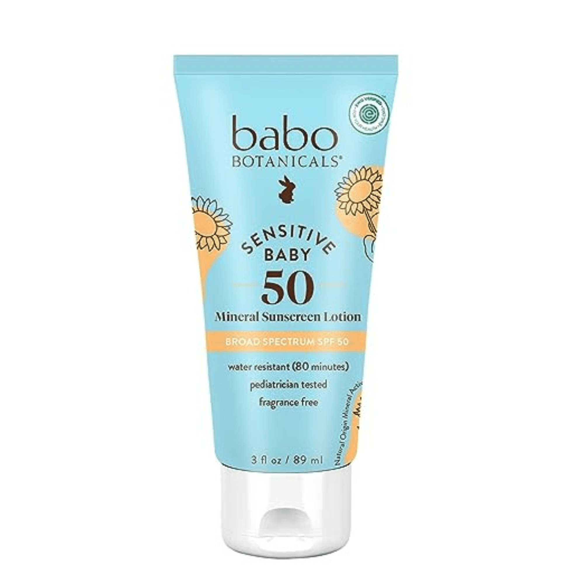 Babo Botanicals Sensitive Baby Mineral Sunscreen SPF 50 (3 fl oz) #100 –  Smallflower