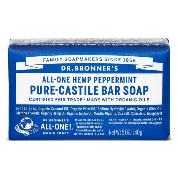 All-One Hemp Pure-Castile Bar Soap - Made with Organic Oils