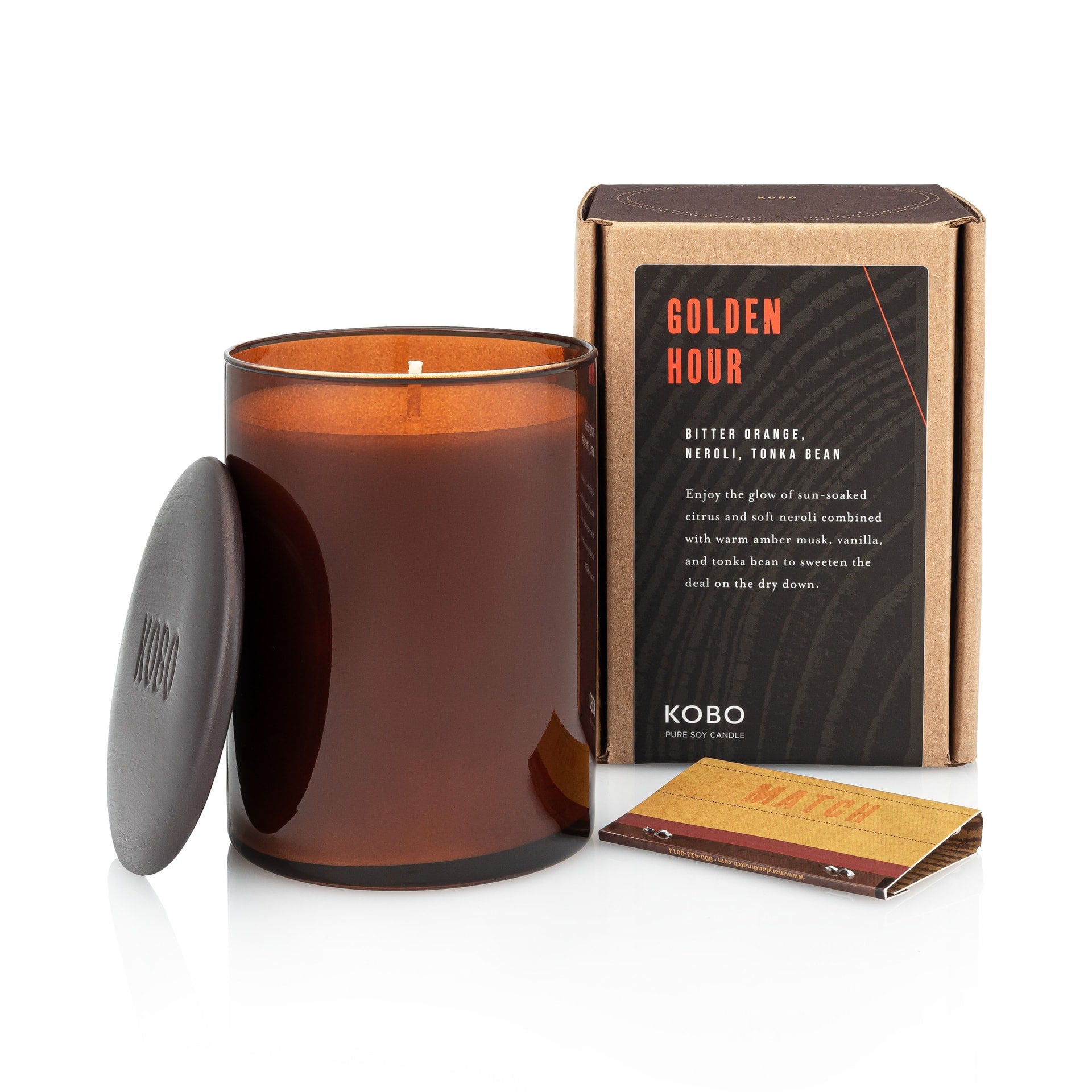 Primary Image of Golden Hour Woodblock Candle