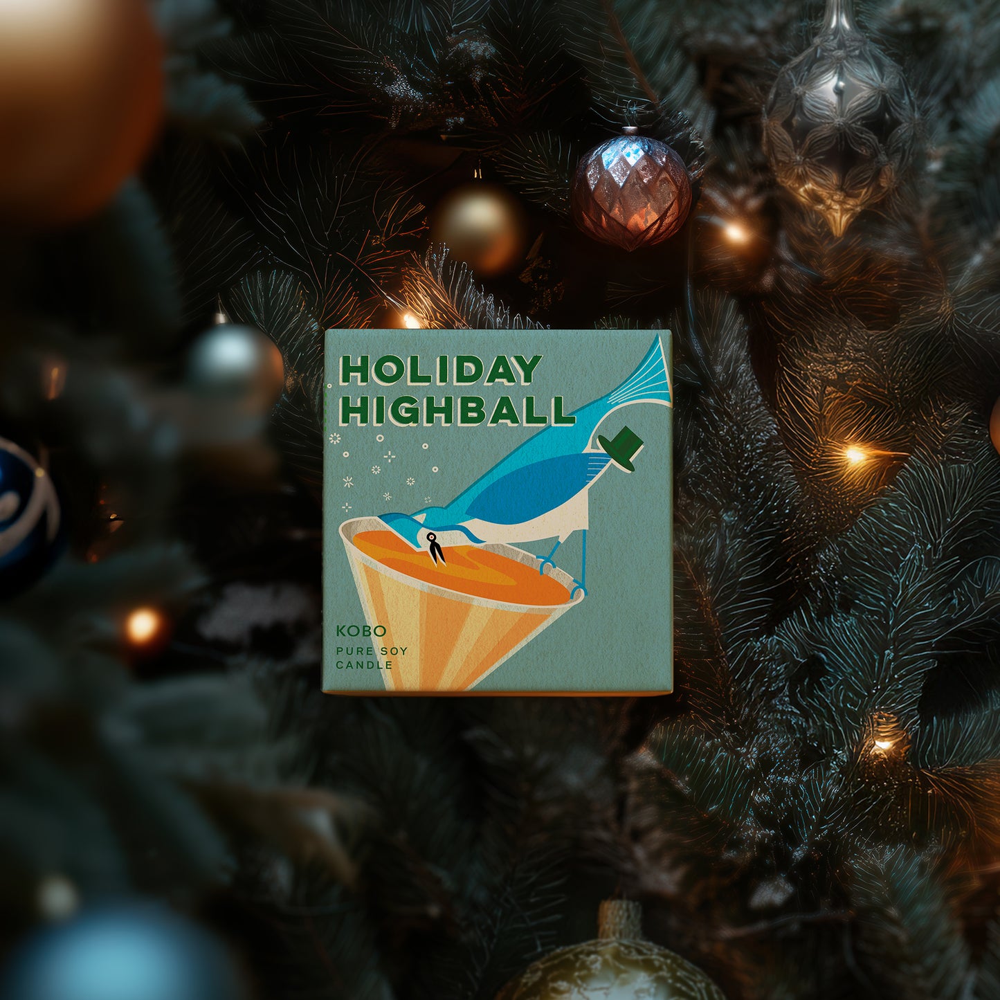 Alternate Image of Holiday Highball Candle