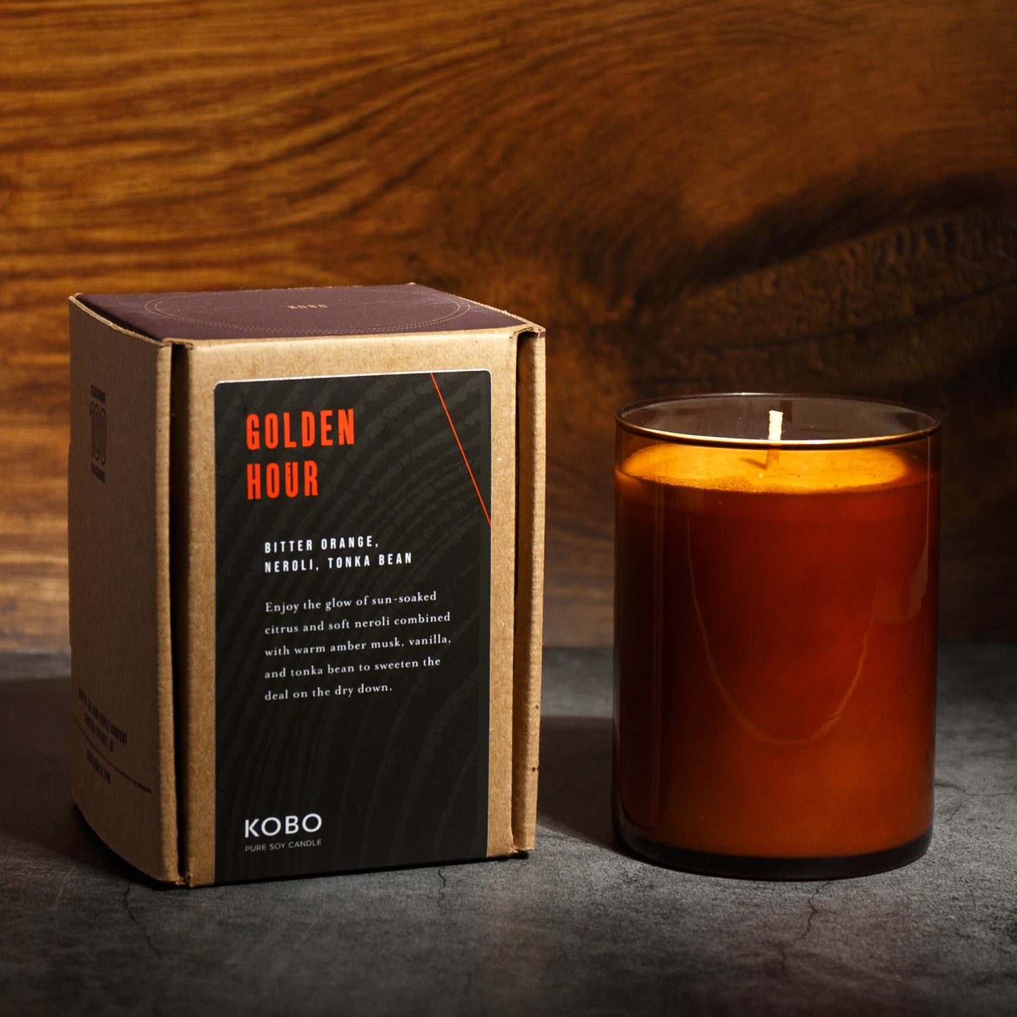 Alternate Image of Golden Hour Woodblock Candle