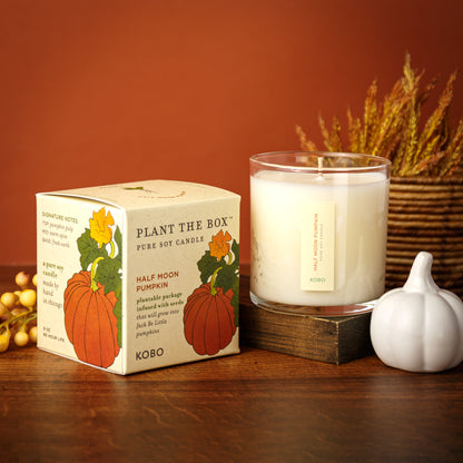 Alternate Image of Half Moon Pumpkin Plant The Box Candle