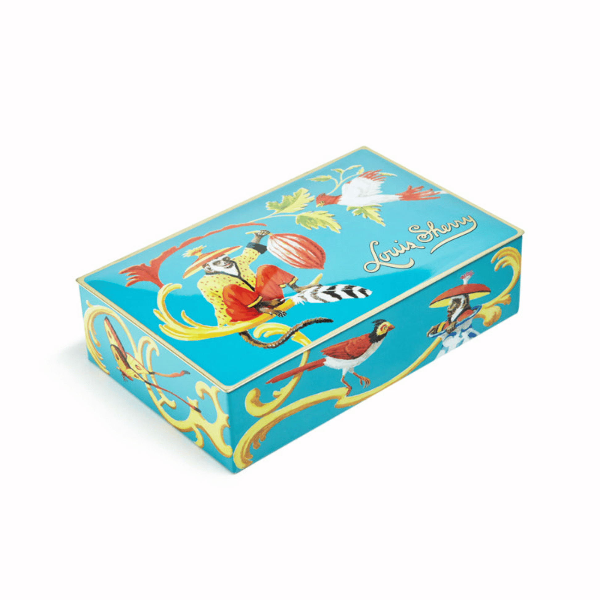 Primary Image of Singerie Teal Chocolate Tin