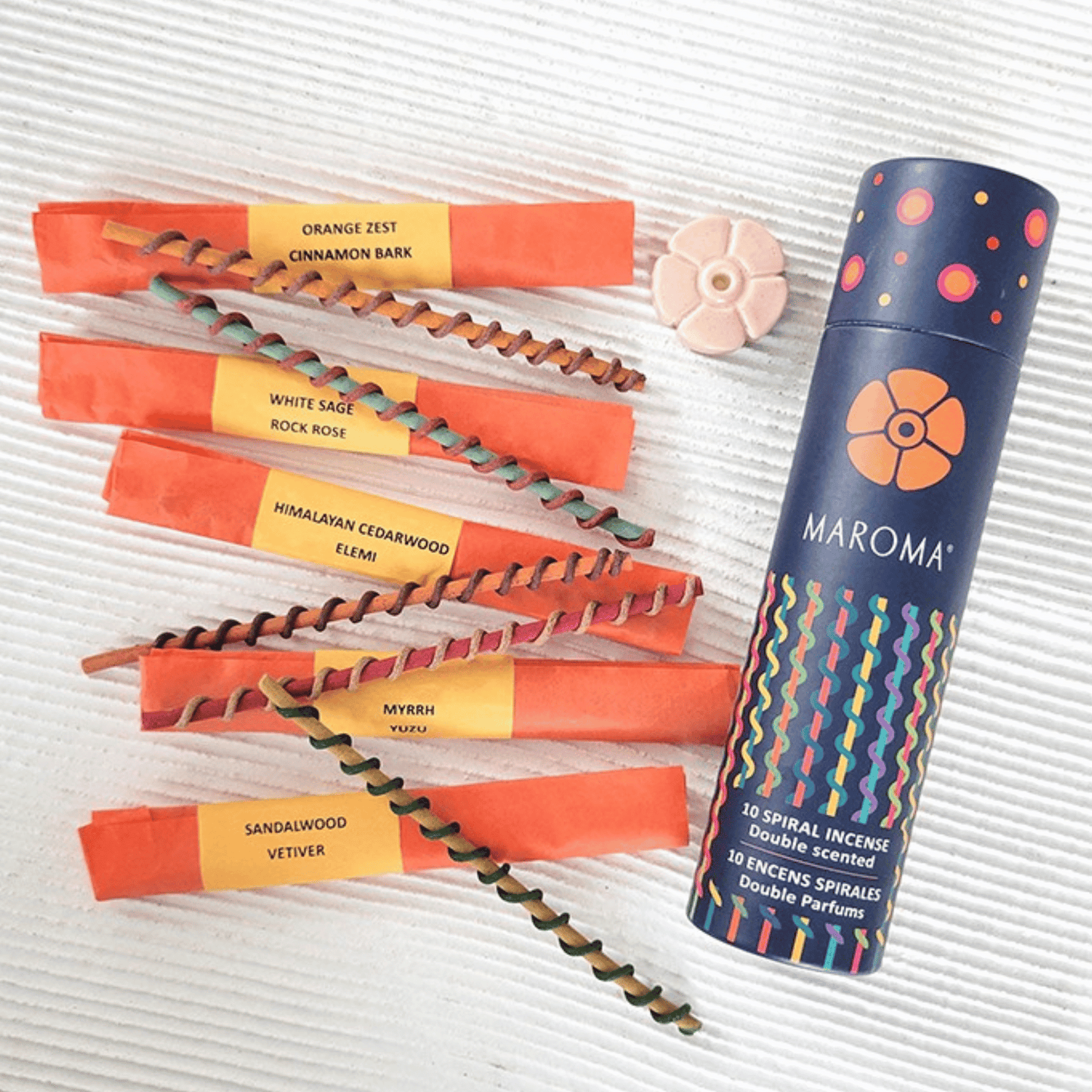 Alternate Image of Spiral Incense Orange Set