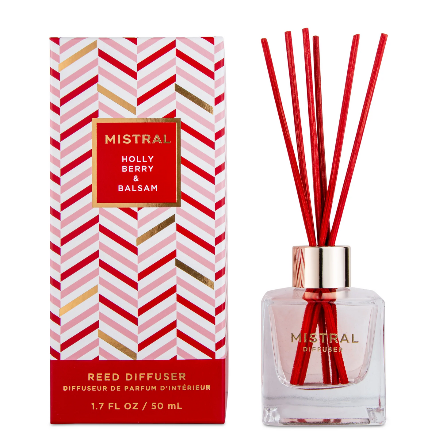 Primary Image of Mistral Holly Berry and Balsam Reed Diffuser