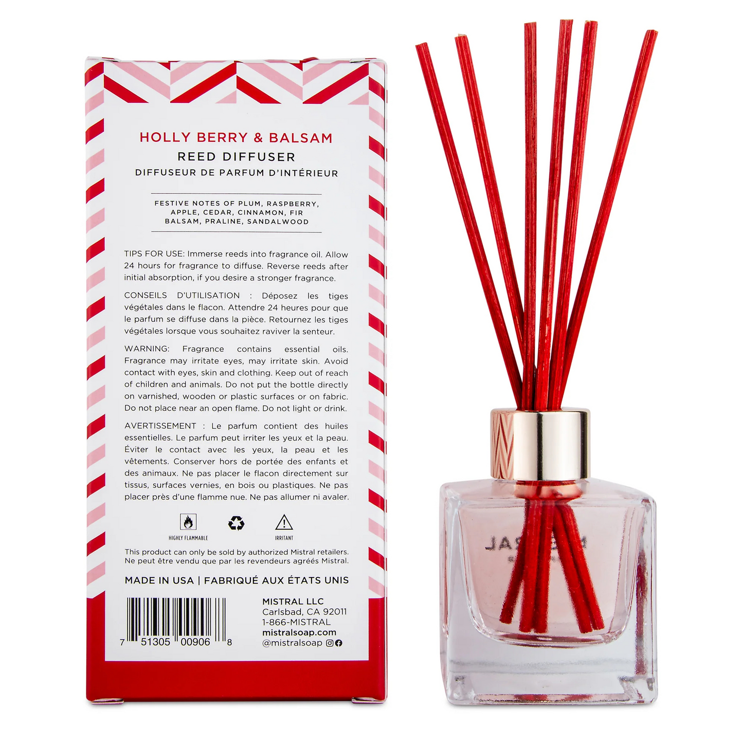 Alernative Image of Mistral Holly Berry and Balsam Reed Diffuser