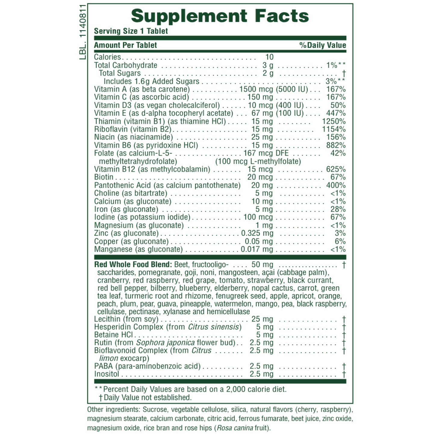 Alternate Image of Adult's Multi-Vitamin Chewable Exotic Red Super Fruits