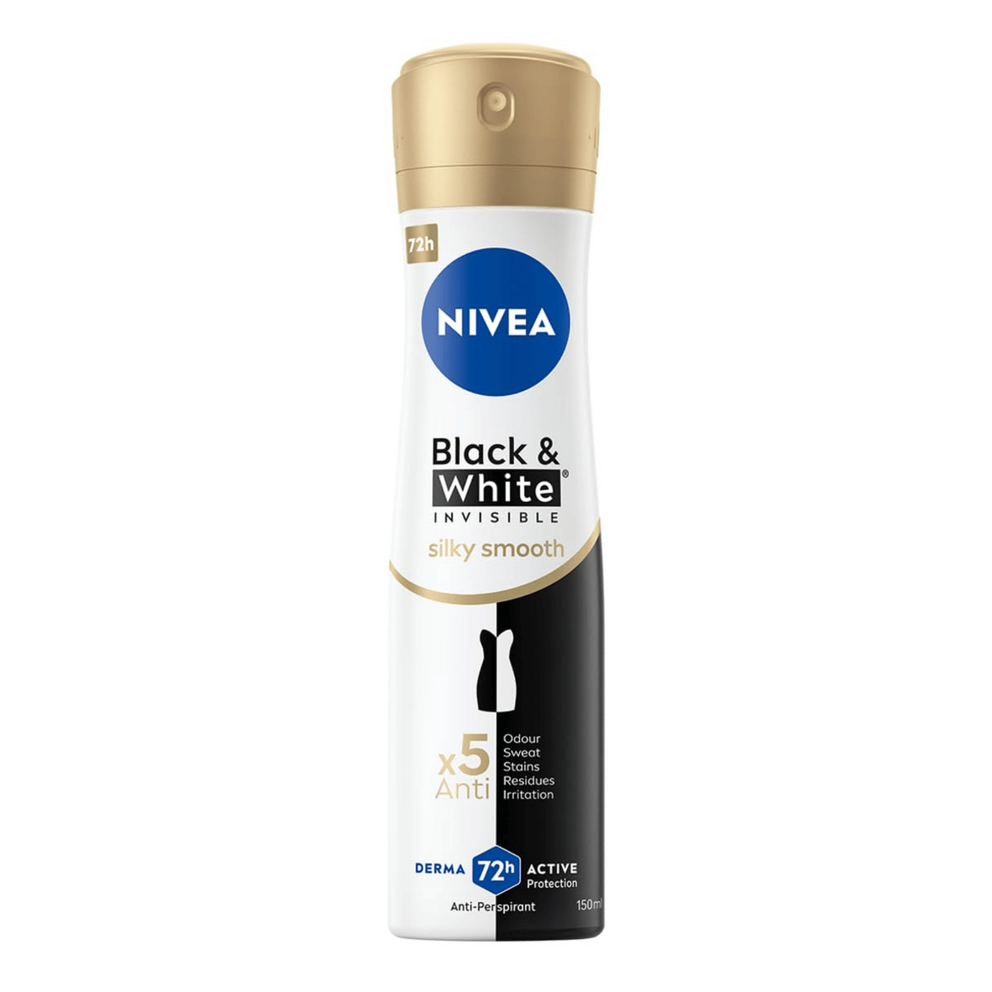 Primary Image of Women's Spray Black & White Invisible Silky Smooth Anti-Perspirant Deodorant