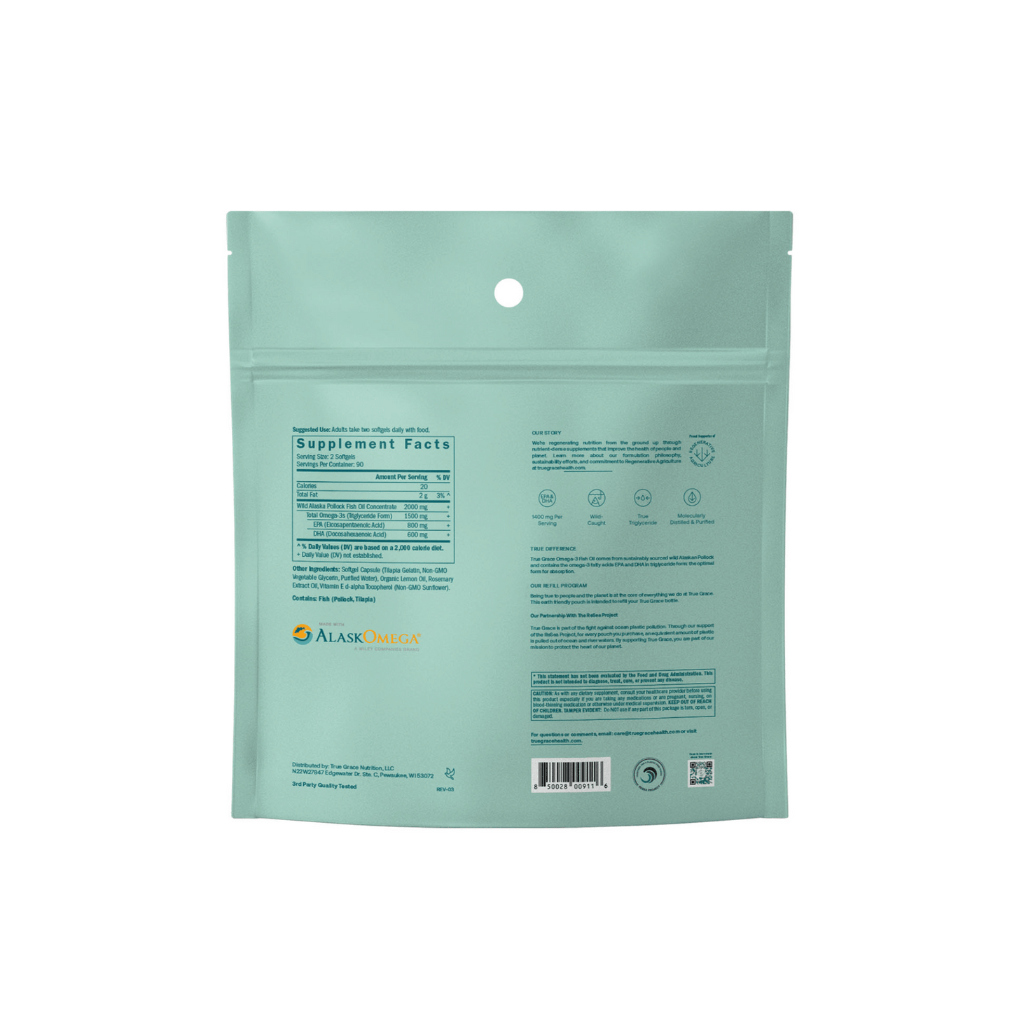 Alternate Image of Omega-3 Fish Oil Refill Pouch