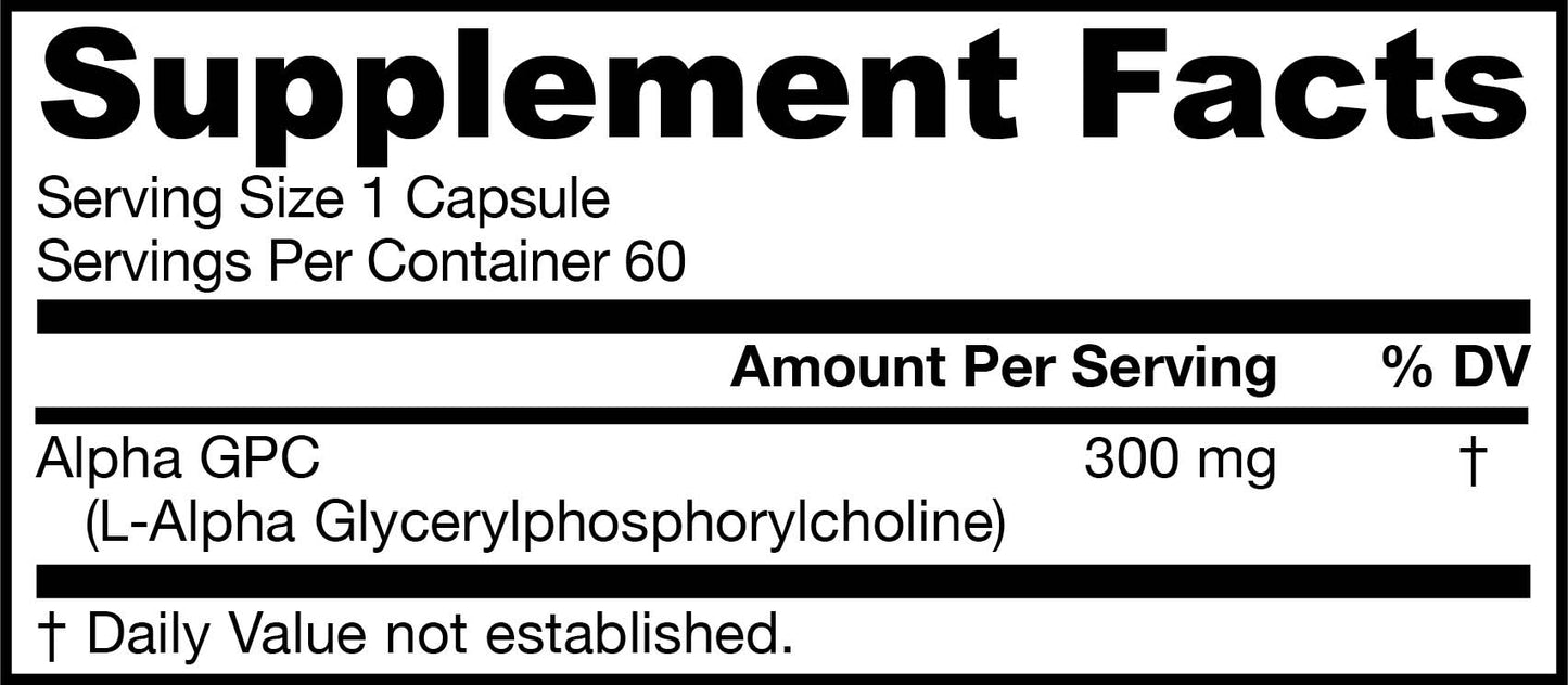 Alternate image of Alpha GPC 300mg