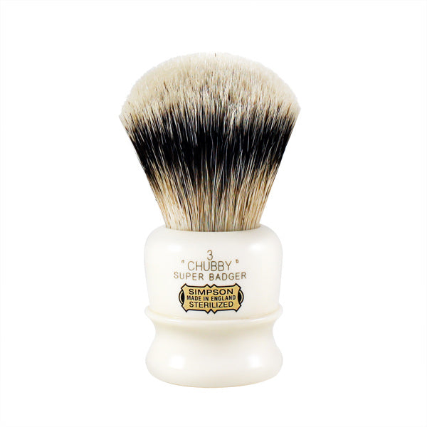 Simpsons CH3 'Chubby' Silvertip Super Badger Shave Brush – Smallflower