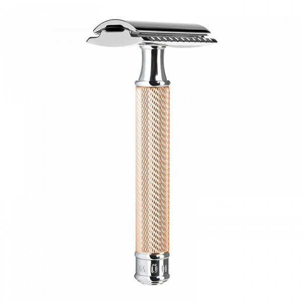 Primary image of R89 Rose Gold DE Safety Razor - Closed Comb