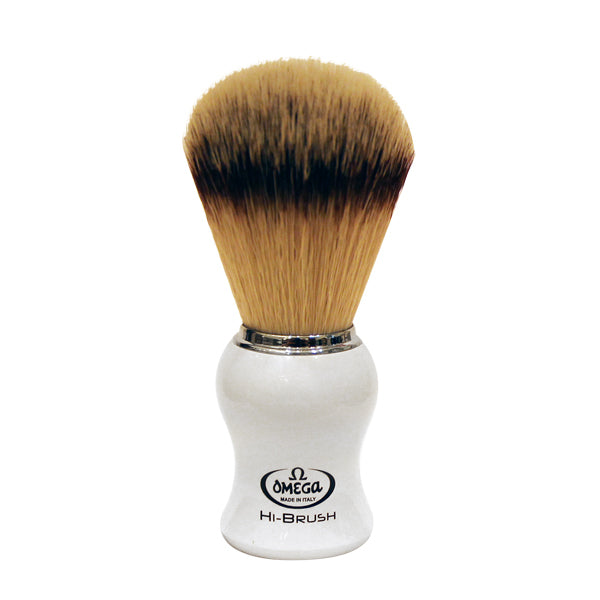 Omega White Synthetic Shave Brush – Smallflower