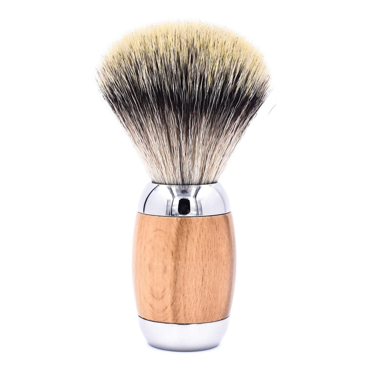 Taconic Wood and Chrome Synthetic Shave Brush – Smallflower