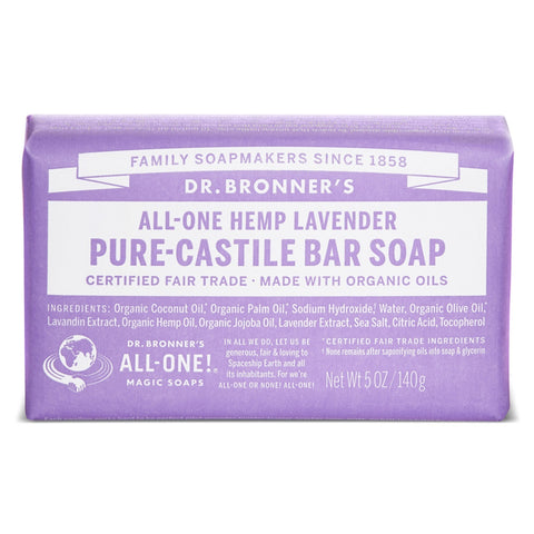 All-One Hemp Pure-Castile Bar Soap - Made with Organic Oils