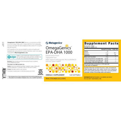 Metagenics OmegaGenics 1000 EPA-DHA (120 count) #10082792