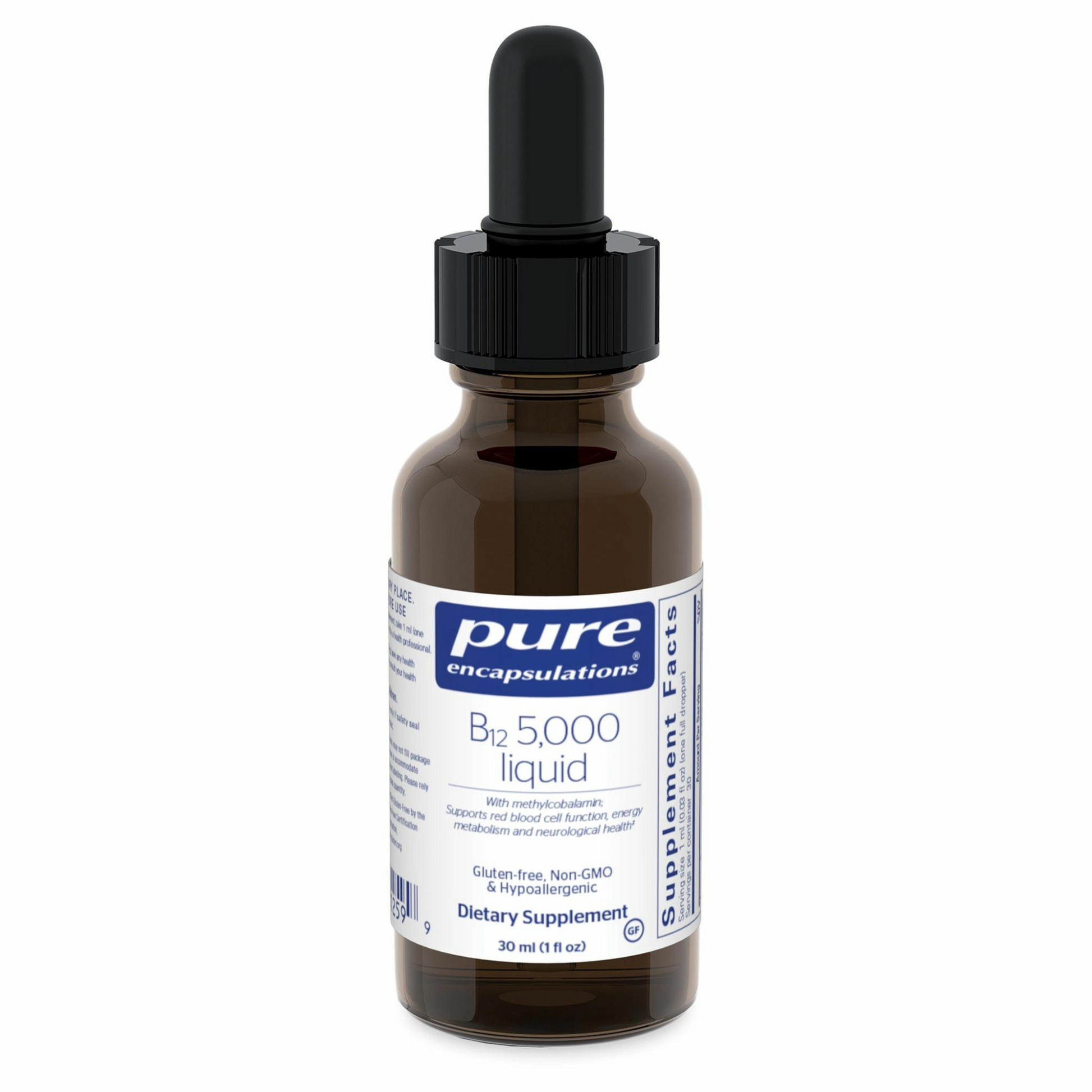 Primary Image of Pure Encapsulations B12 5,000 liquid (1 fl oz)