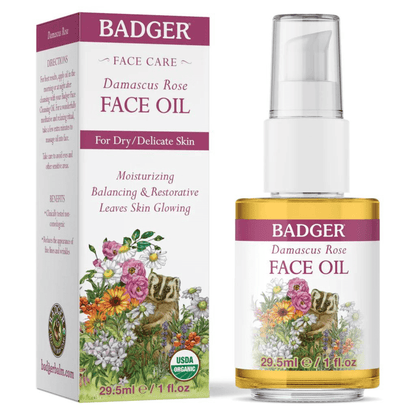 Badger Damascus Rose Face Oil (1 fl oz) #10069917